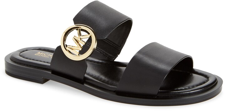 michael michael kors kippy embellished leather slide sandal