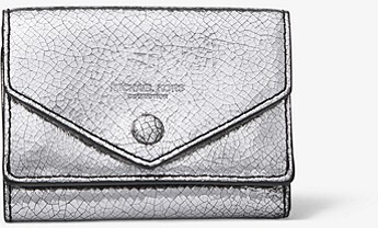 michael kors wallet with silver hardware