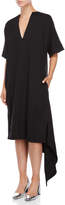 Thumbnail for your product : Jil Sander Black V-Neck Asymmetrical Dress