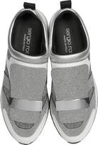 Thumbnail for your product : Sergio Rossi Combo Lurex and White Leather Sneakers