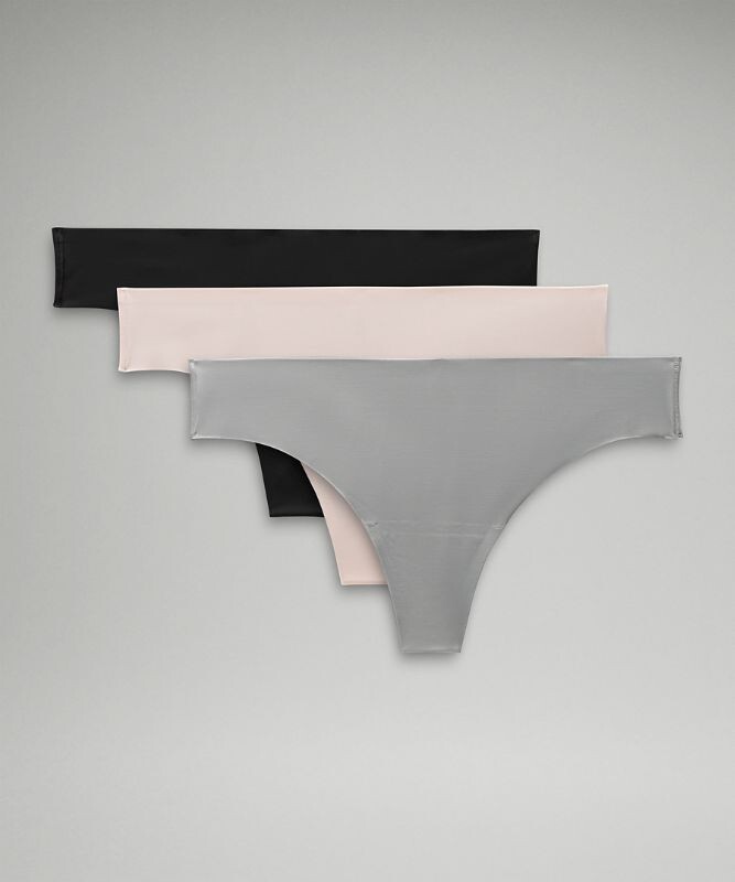 Lululemon InvisiWear Mid-Rise Thong Underwear 3 Pack - ShopStyle Plus Size  Lingerie