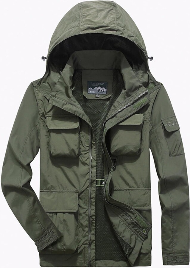 Mens Rain Jacket UNIQUEBELLA Women Raincoat Rain Jacket Ponch