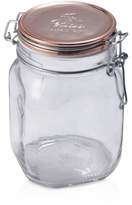 Thumbnail for your product : Bormioli Fido Square Copper Metallic Lid Jar, 33.75 oz.