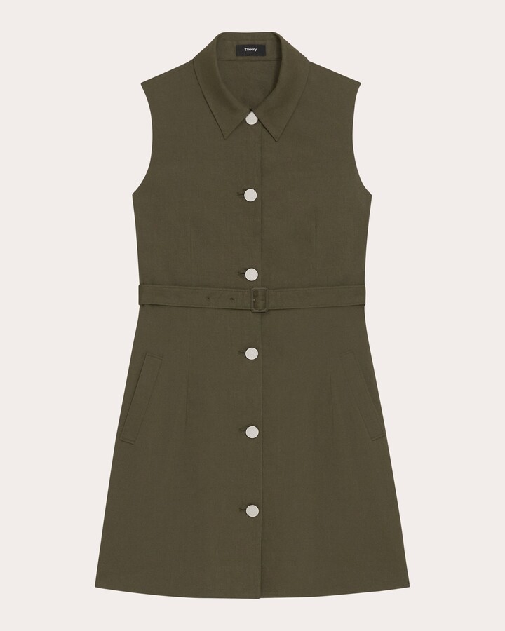 Theory Belted Military Dress ShopStyle