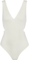 Thumbnail for your product : Alice + Olivia Marley Cutout Stretch-knit Thong Bodysuit