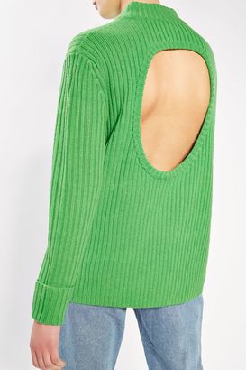 Boutique Cashmere blend cut out jumper