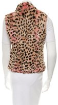 Thumbnail for your product : Jocelyn Printed Fur Vest w/ Tags