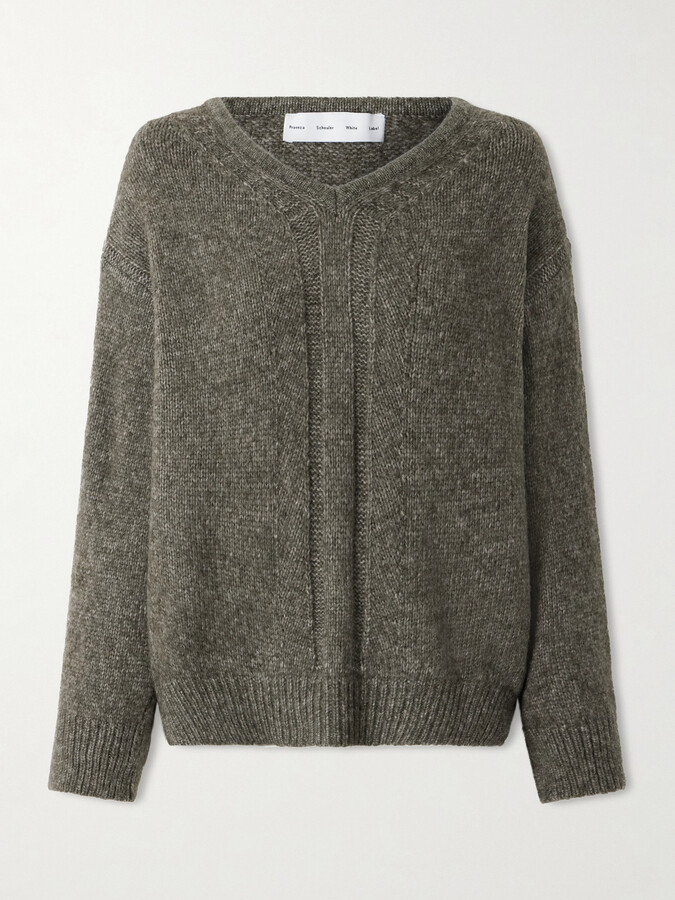 Proenza Schouler White Label Uriel Knitted Sweater - Green