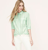 Thumbnail for your product : LOFT Mixed Stripe Softened Shirt