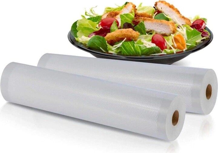 Nutrichef Vacuum Sealer Bags - Universal Air Vac Sealing Bags (2 Rolls, 100 ft. Total Length)