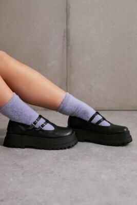 Urban Outfitters Tonia Double-Strap Classic Mary Jane Shoes - Black UK 6 at  - ShopStyle