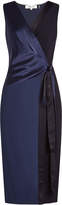 Thumbnail for your product : Diane von Furstenberg Wrap Dress with Satin