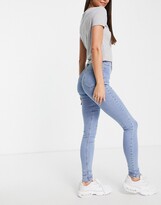 Thumbnail for your product : Topshop Tall Joni jean in bleach
