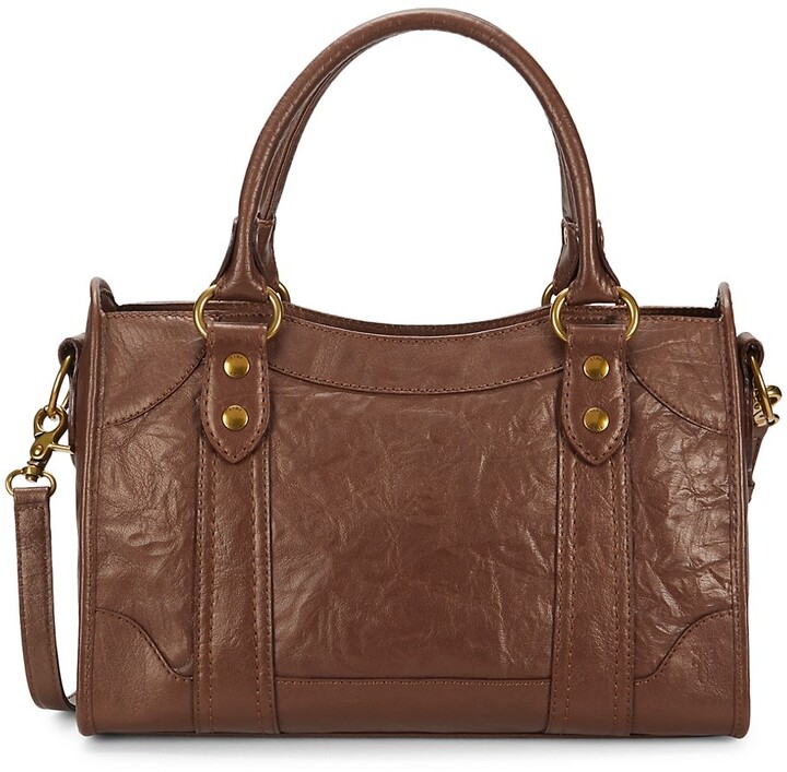 brown leather women's handbolsas