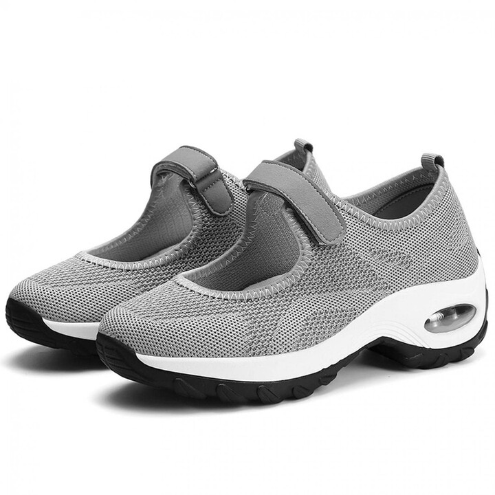 YJING Women's trainers running shoes air cushion sports walking shoes  women's outdoor mesh solid colour sports shoes running shoes breathable  shoes trainers lightweight leisure comfortable slip-on walking shoes -  ShopStyle