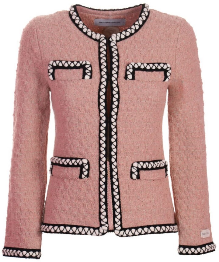 Pink Tweed Jacket Mafalda - ShopStyle