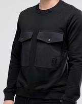 Thumbnail for your product : Religion Sweatshirt With Oversized Front Pockets
