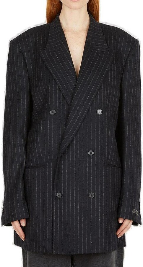 Eytys Double-Breasted Pinstripe Blazer