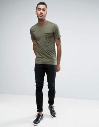 Jack and Jones Core T-Shirt with Printed Pocket Detail