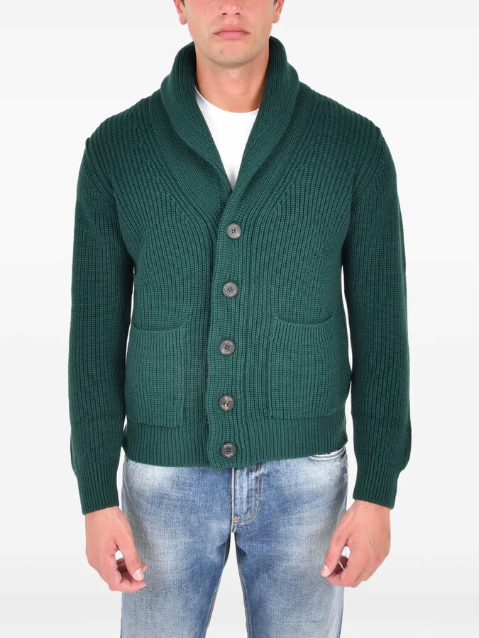 Drumohr Button Shawl-Collar Cardigan