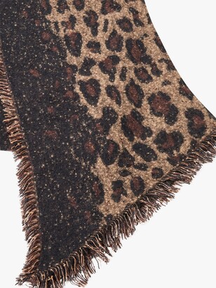 French Connection Leopard Scarf, Multi