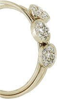 Thumbnail for your product : Jennifer Meyer Set of three 18-karat white gold diamond stacking rings