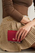 Thumbnail for your product : Gucci + Net Sustain Gg Marmont Petite Medium Textured-leather And Printed Coated-canvas Wallet