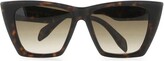 Thumbnail for your product : Alexander McQueen Sunglasses Selvedge Cat-Eye Frame Sunglasses