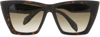 Alexander McQueen Sunglasses Selvedge Cat-Eye Frame Sunglasses