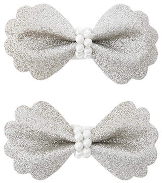 Monsoon 2x Ombre Scallop Bow Hair Clips