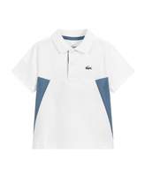 Thumbnail for your product : Lacoste Sport Ribbed Side Panel Polo Shirt Colour: WHITE, Size: Age 10
