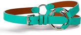 Thumbnail for your product : Ralph Lauren Black Label Turquoise Tri Strap Crescent O-Ring Belt