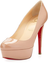 Thumbnail for your product : Christian Louboutin Bianca Patent Leather Platform Pump, Nude