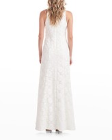 Thumbnail for your product : Kay Unger New York Maurena Sleeveless Floral Lace Gown