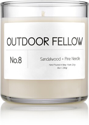 Outdoor Fellow No. 8 Sandalwood + Pine Needle Scented Candle