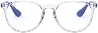 Ray-Ban Women's RX7046 Erika Round Prescription Eyeglass Frames