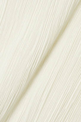 DANIELLE FRANKEL Jamie Ruffled Plissé Silk-blend Mini Dress - Ivory