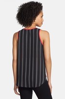 Thumbnail for your product : Pleione Mixed Media Zip Pocket Tank