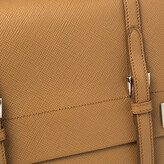 Thumbnail for your product : Prada Tan Saffiano Cuir Leather Double Turn Lock Top Handle Bag