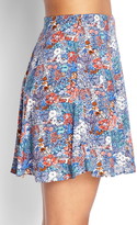 Thumbnail for your product : LOVE21 LOVE 21 Woven Garden Skater Skirt