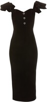 Thumbnail for your product : Alessandra Rich Stretch Velvet Cocktail Dress
