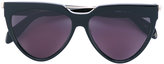 Alexander McQueen - lunettes de soleil à détails métalliques - women - Acétate - Taille Unique