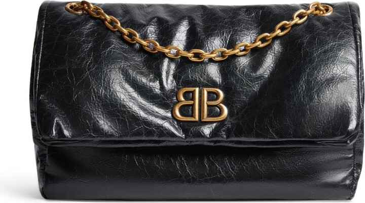 Balenciaga small Monaco chain-strap shoulder bag - ShopStyle