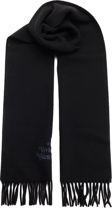 Vivienne Westwood Wool And Silk Scarf in Black for Men