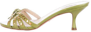 Prada Studded Slide Sandals
