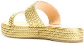 Thumbnail for your product : Charlotte Olympia Woven Jute Sandals
