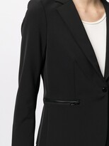 Thumbnail for your product : Veronica Beard Scuba Schoolboy Dickey single-breasted blazer
