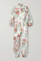 Thumbnail for your product : Zimmermann Bellitude Floral-print Linen Jumpsuit