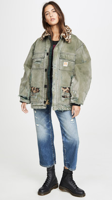 R 13 Vintage Arctic Quilt Lined Jacket