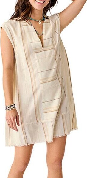 Carve Designs Women's Zuma Stitched Kimono Swim Cover Up Small Birch Texture